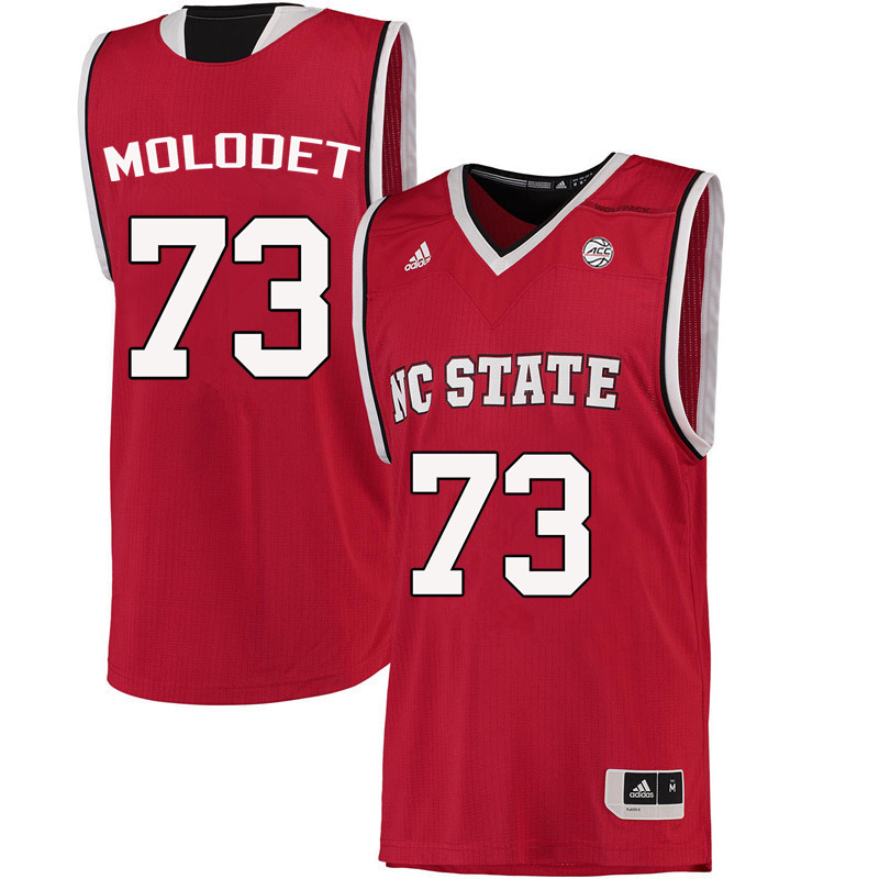 Men NC State Wolfpack #73 Vic Molodet College Basketball Jerseys-Red